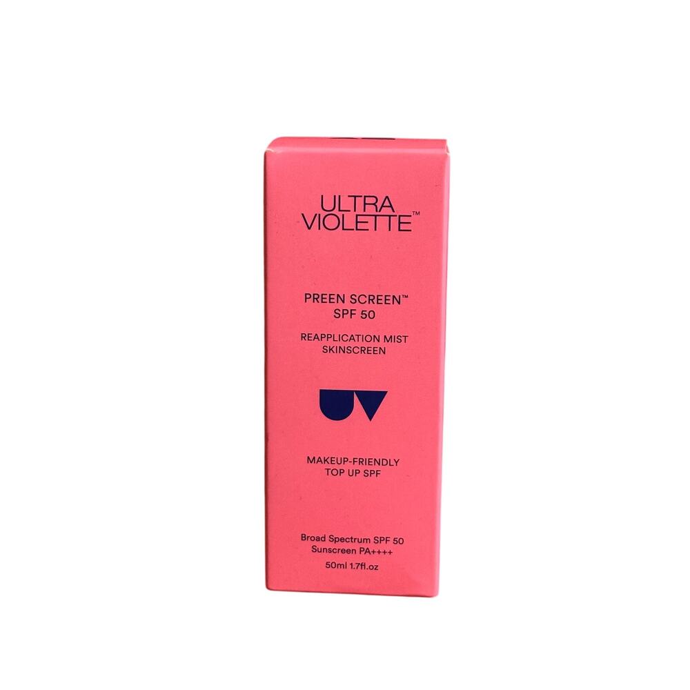 Ultra Violette Preen Screen SPF 50 Facial Sunscreen Mist With Niacinamide